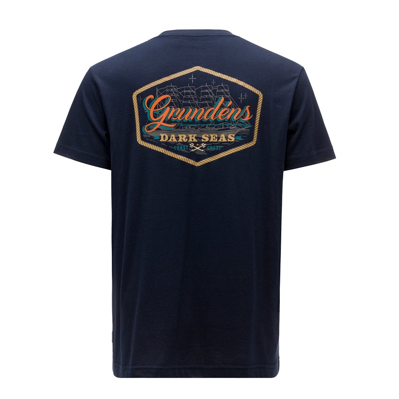 Grundens Dark Seas X Grundens Watercraft Short Sleeve T-Shirt Dark Navy M