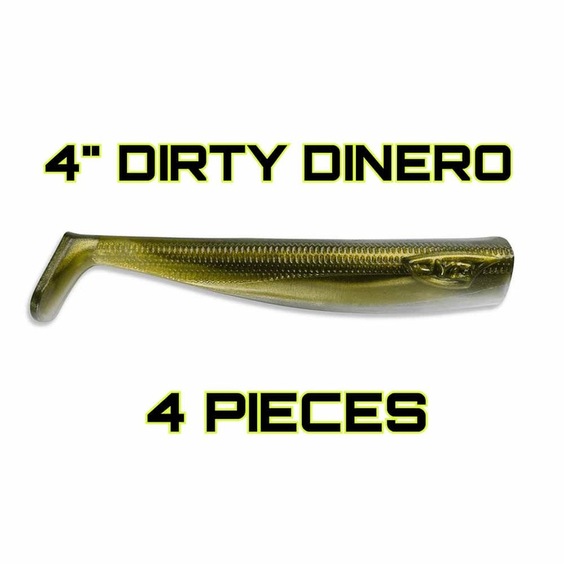 JYG Pro SWYM 4in Paddle Tail Swimbait 2 STROKE