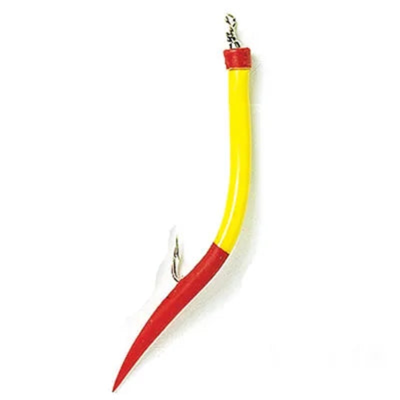 Tub Teaser Hooks (5 Pack) 6/0 Red/Yellow
