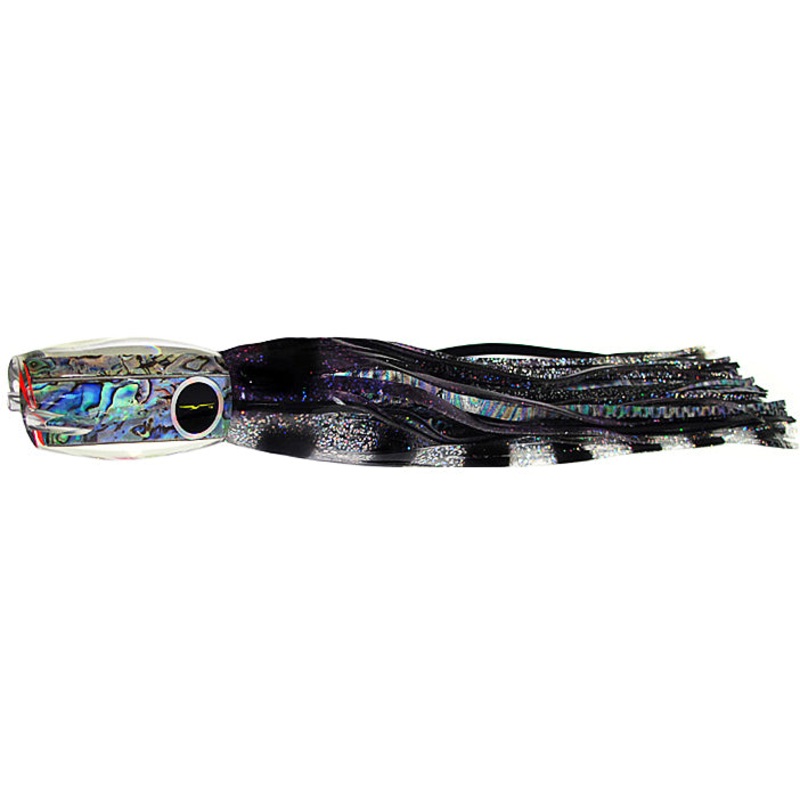 Black Bart Hawaiian Breakfast Skirted Trolling Lure PU/BKD – Purple/Black Dot