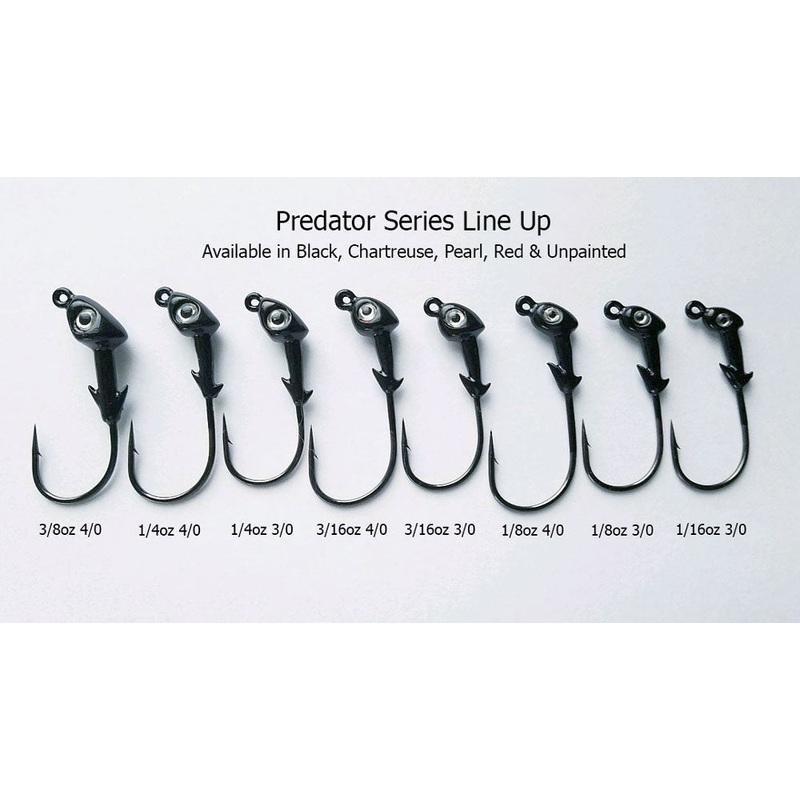 Slayer Inc Predator Jig Heads 1/8oz – 4/0 – Chartreuse