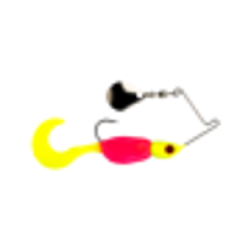 Strike King Mr.Crappie Spin Baby Spinnerbait 1/8oz Black Chartreuse