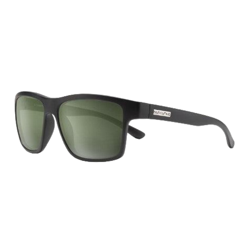 Suncloud A-Team Matte Black + Polarized Gray Green