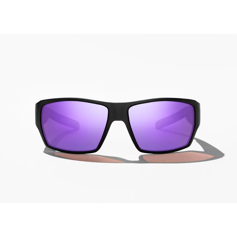 Bajio Vega Sunglasses Black Matte (Violet Mirror)