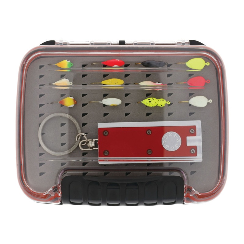 Eagle Claw Glow Jig Ice Kit With Jig Box