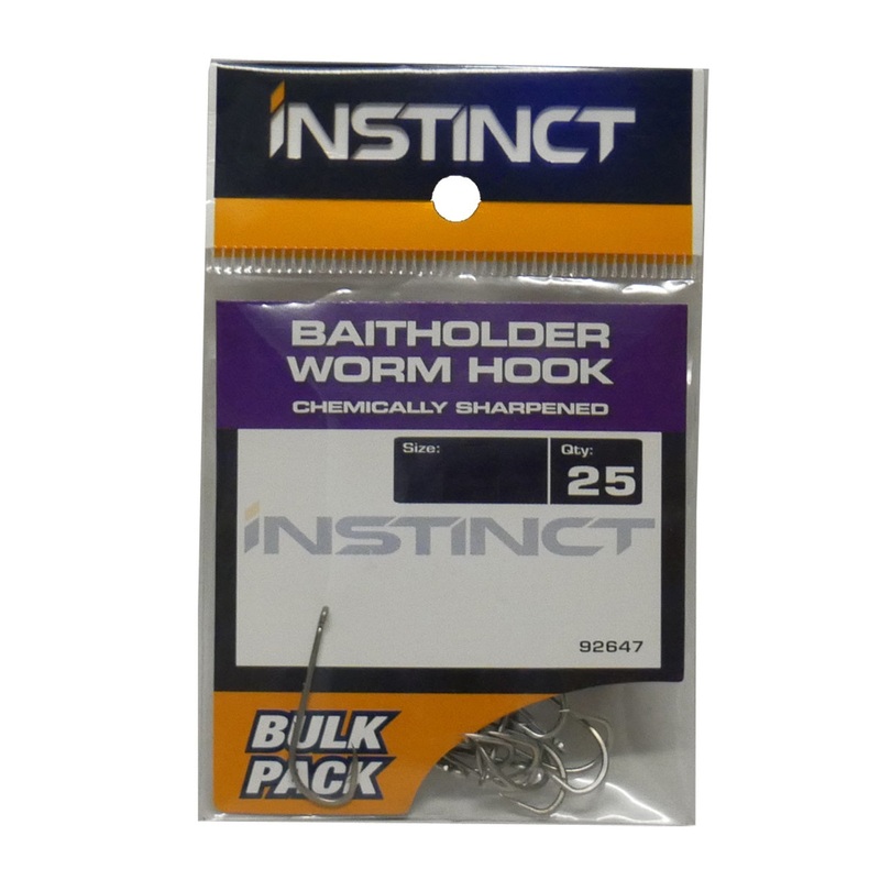 Instinct IN019 Baitholder Worm Hook Bulk Value Pack 3/0