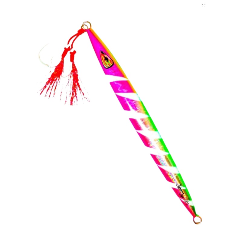 Johnny Jigs Torpedo Watermelon Glow Slow Pitch Jig