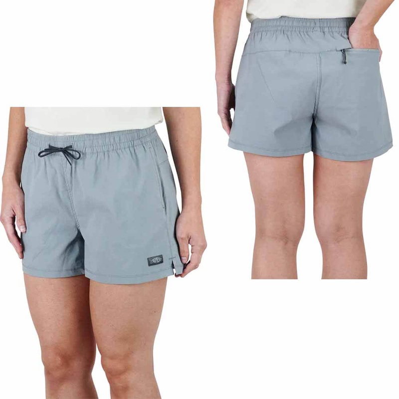 Aftco Harbor Gray Cloudbreak Volley Women’S Short LARGE