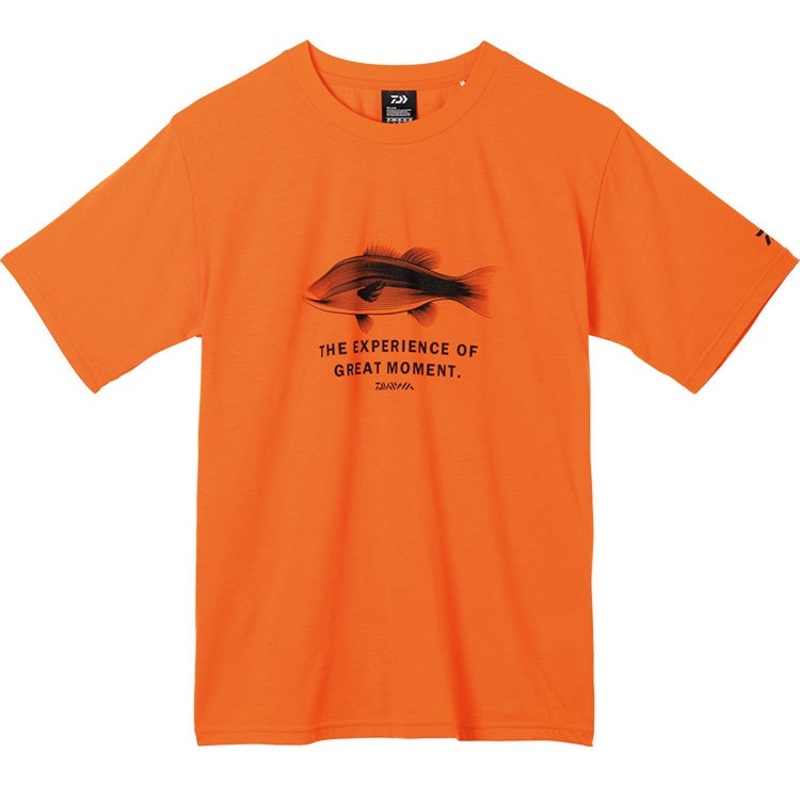 Daiwa Graphic T-shirt BASS DE-6622 ORANGE / XL