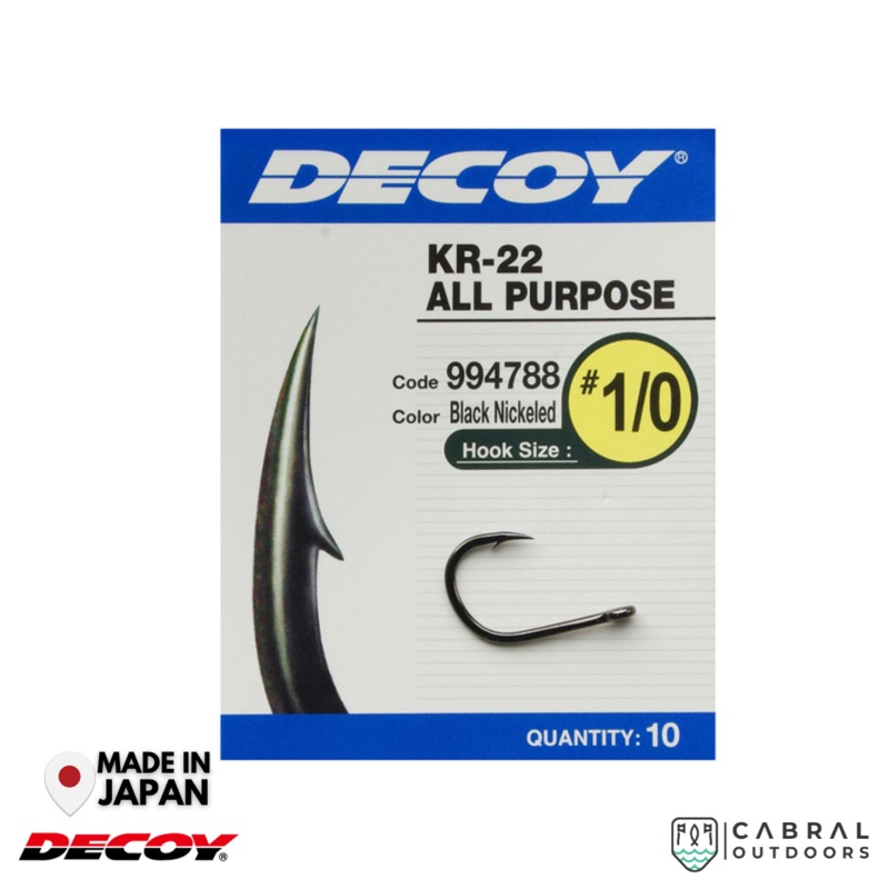 Decoy KR-22 Black Nickeled Hook | #6-#2/0 #6