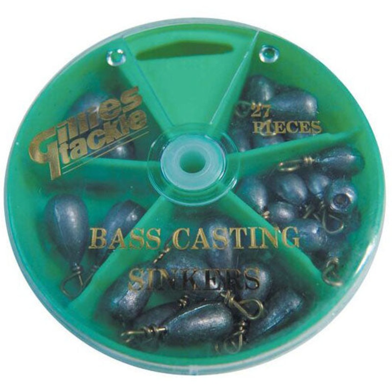 Gillies 27-Piece Bass Casting Sinker Assorted Dial Pack