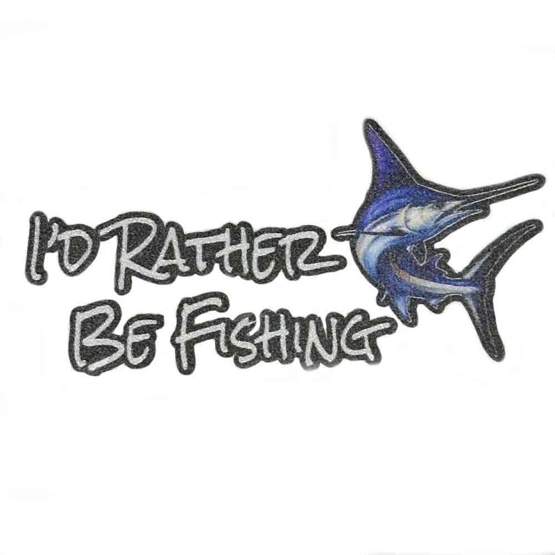 I’d Rather Be Fishing Decal LARGE