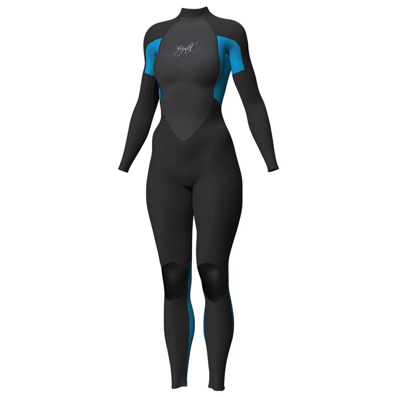 Mirage Crystal Superstretch Steamer Wetsuit Womens 3/2mm Black Blue 10