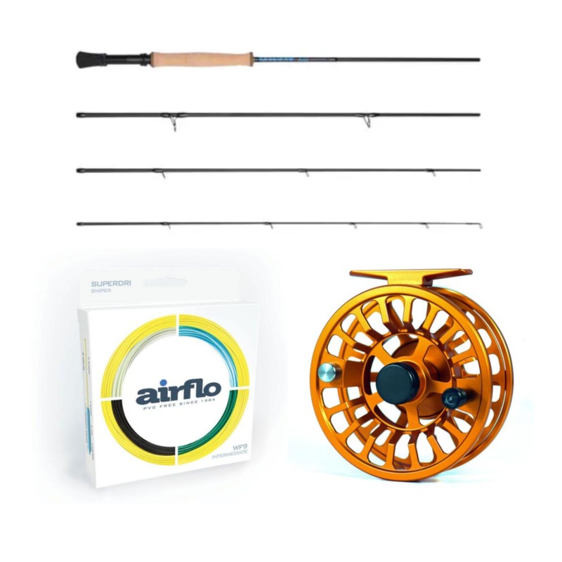 Primal Fly Combo Blitz CS 9ft 8wt Flylab Glide Reel Airflo Line and Backing