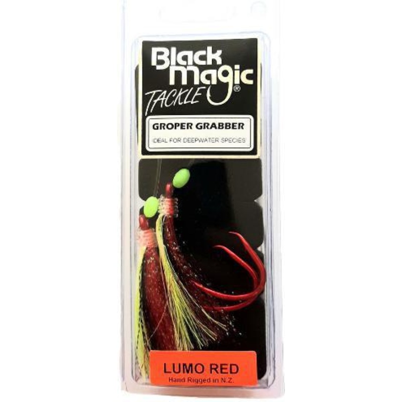 Black Magic Lumo Groper Grabber 8/0 Lumo Red