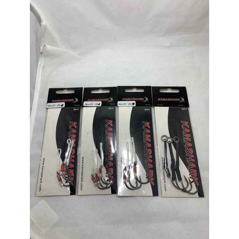 Kamashark Assist hooks 2/0 3 Cord
