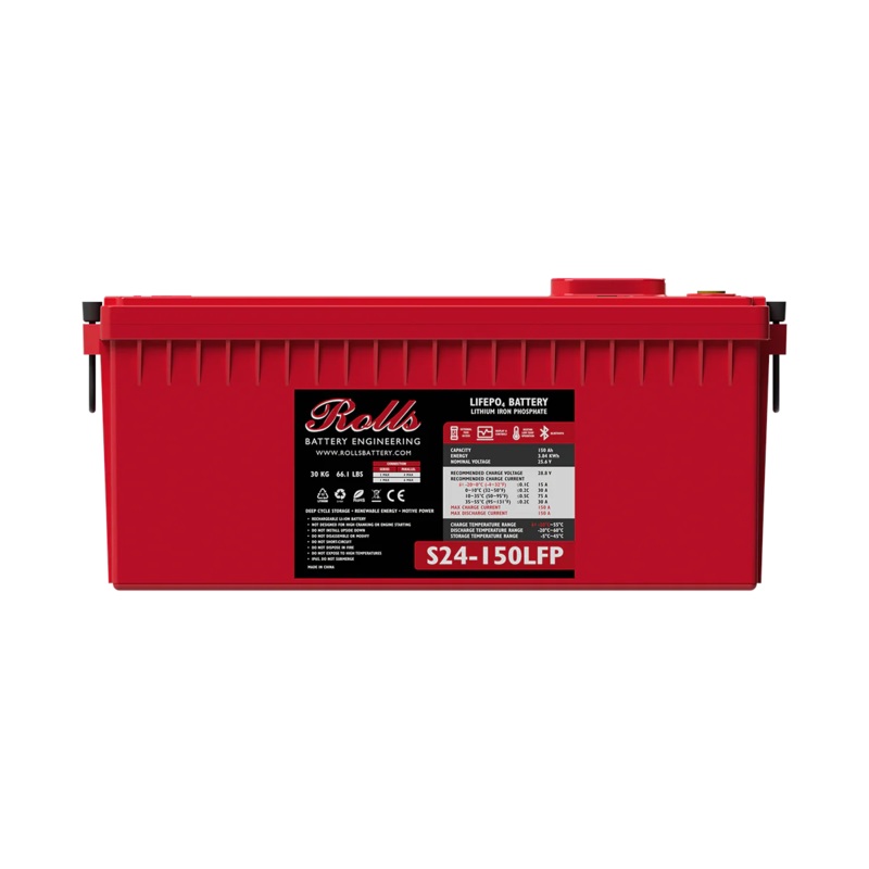 24V 150AH LIFEPO BATTERY – WITH INTEGRATED SCREEN