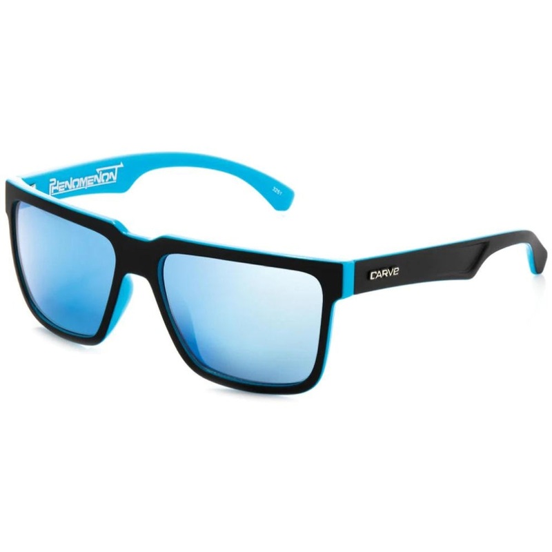 Carve Phenomenon Sunglasses Gloss Black Frame / Red Iridium Lens