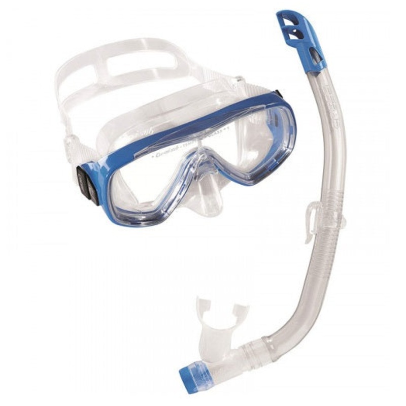 Cressi Ondina VIP Junior Mask and Snorkel Set Clear Aquamarine