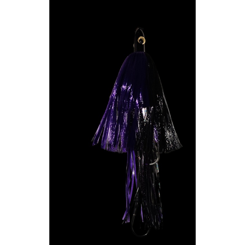 Dogfish Wahoo Bomb Small: 15″ Length. 10oz. Exotic Purple Black