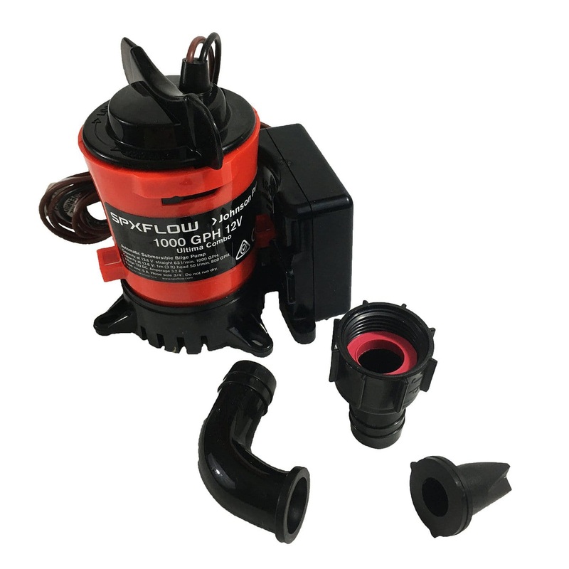 Johnson Pumps Automatic Bilge Pump 1000GPH Ultima Combo