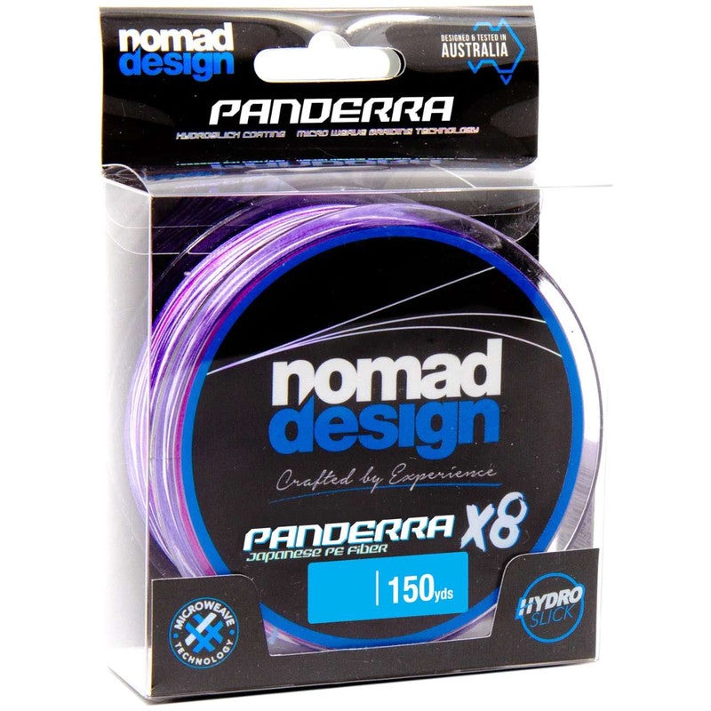 Multifilament – Nomad – PANDERRA MULTICOLOUR X8 BRAID 150YDS 20lb
