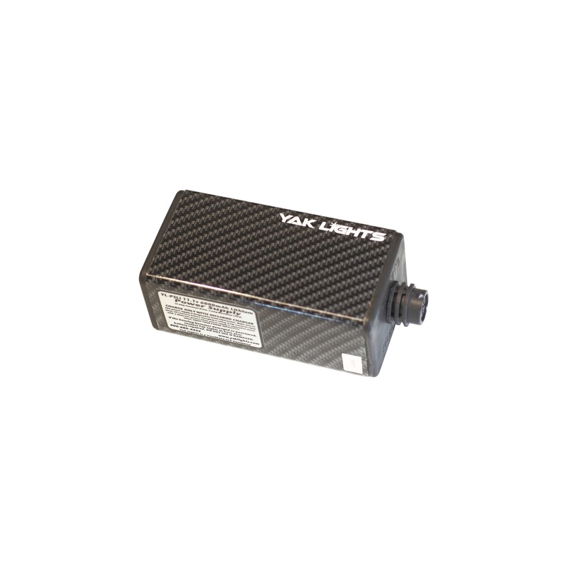 Yak Lights Premium Waterproof Rechargable Lithium Power Supply – 6Ah Carbon Fiber