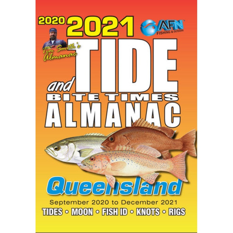 AFN Queensland Tide and Bite Times Almanac Book Guide 2020-2021