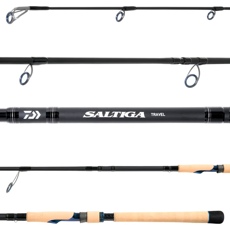Daiwa Saltiga Inshore Travel Spinning Rod 7ft 6in Medium 4 Piece 6-12lb 1/8-1/2oz