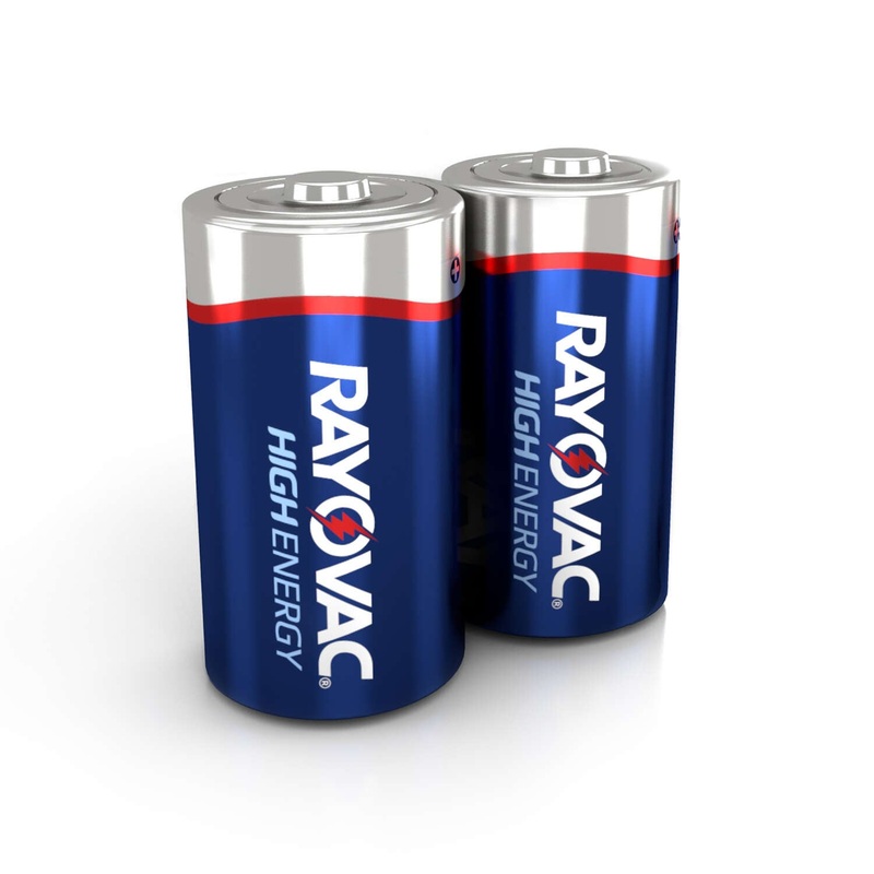 Rayovac D2 D Cell 2PK