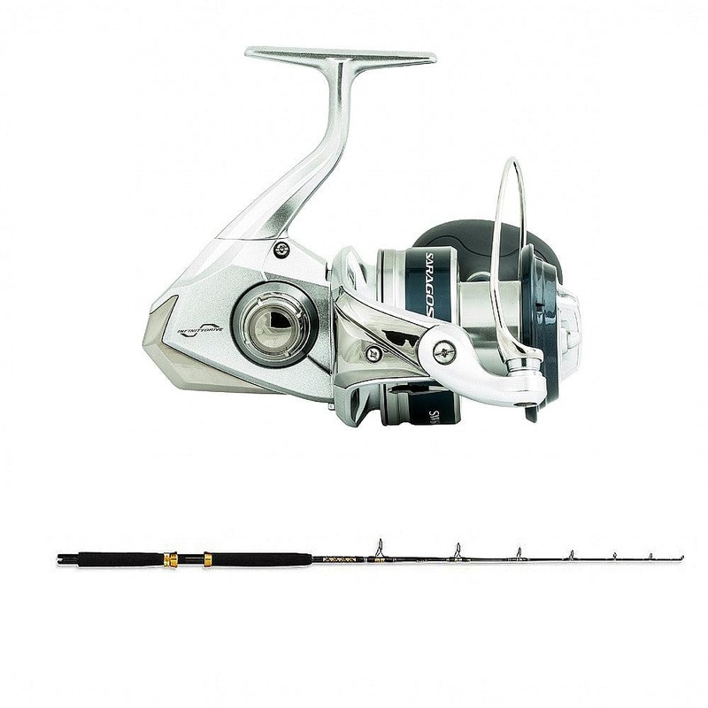 Shimano SARAGOSA SW A 5000XG with SPC 15-30 Sic Guides 7′ CHAOS Gold Combo