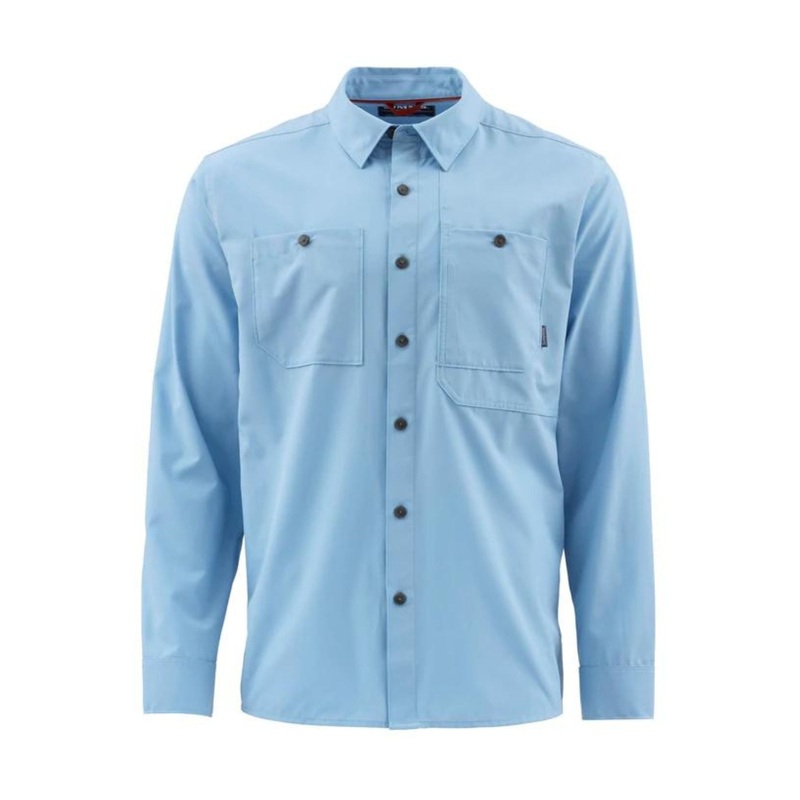 Simms Double Haul Ls Shirt M DARK MOON