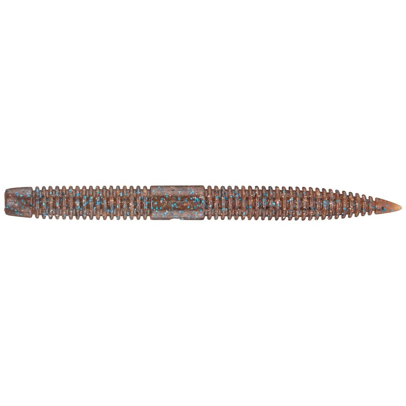 Zappu Limbooo Worm Brown Blue Goby 4″ 7pk