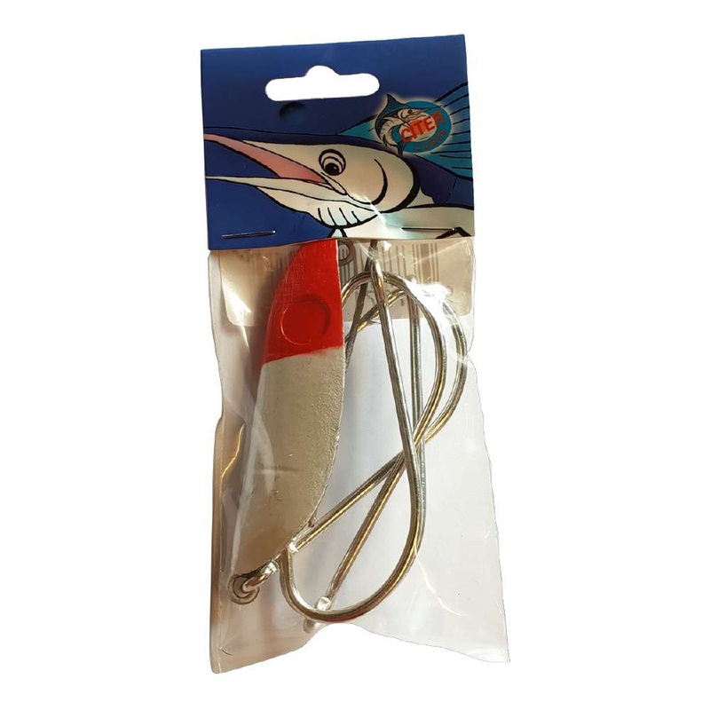 Citer Lures Medium Chin Guard Pre Rigged Trolling Head 9/0 Gangs