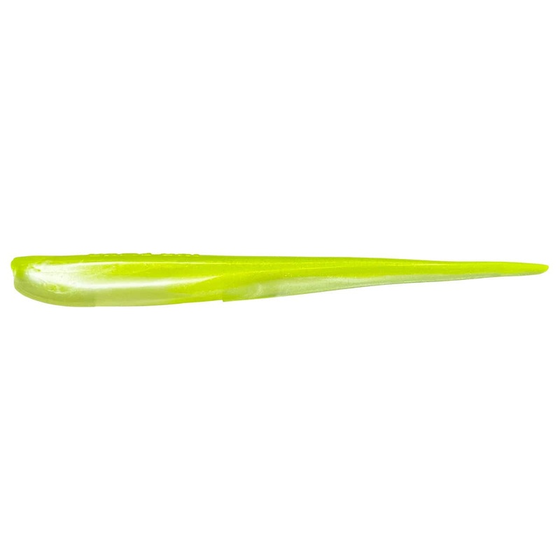 Game On Lures DuraTech Eel Chartreuse/Pearl White 10″