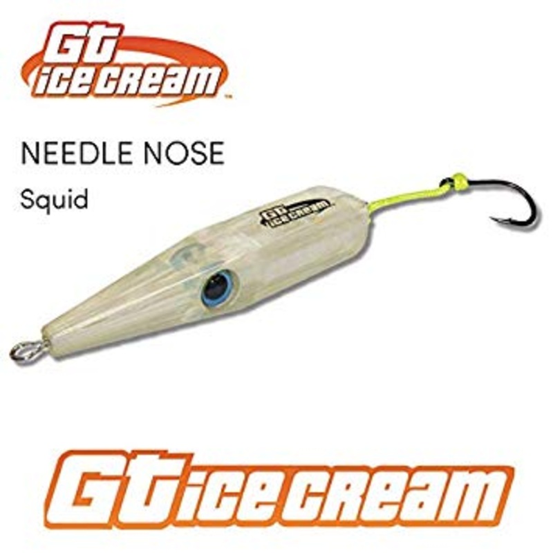 GT Ice Cream Needle Nose 2oz Hard Body Lure Gold Chrome