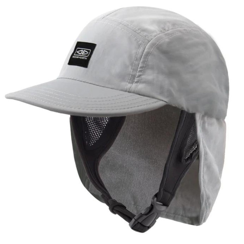O&E Indo 5 Panel Legionnaire Surf Cap S/M CHARCOAL