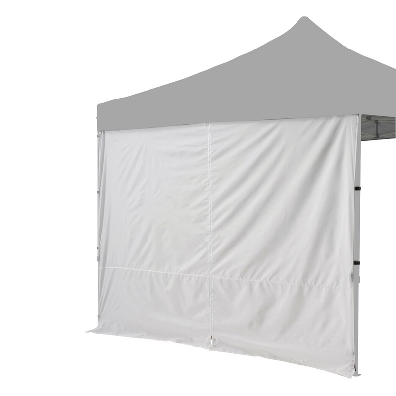 Oztrail Gazebo Solid Wall Kit 3.0 With Centre Zip 3M WHITE