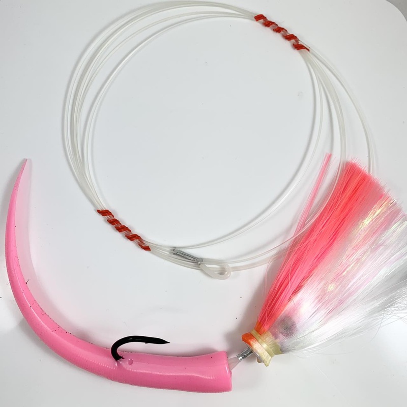 RonZ Rigged Joe Shute W/ 175# Fluorocarbon Blue/White 3oz 175#