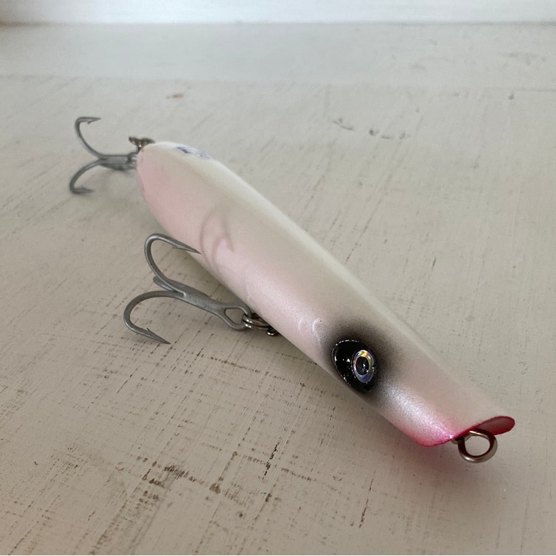 247 Lures Sea Special Flat-Bottom Pencil Popper Pearl White