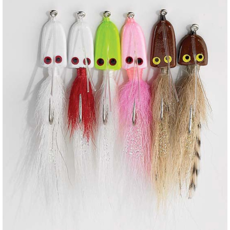 Capt. Harry’s 1/8oz Weedless Flats Jigs BROWN/TAN