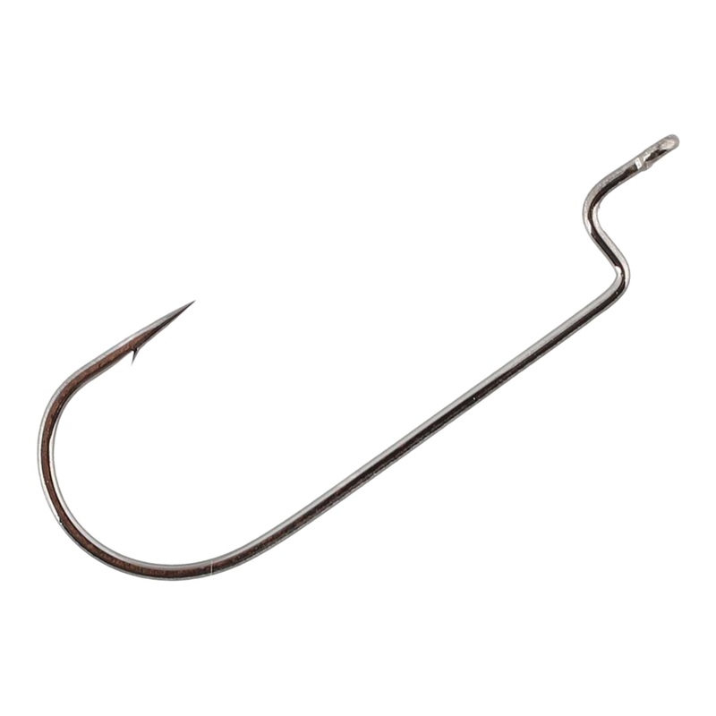 Gamakatsu Offset Shank Round Bend Worm Hooks – 25 Pack 4/0