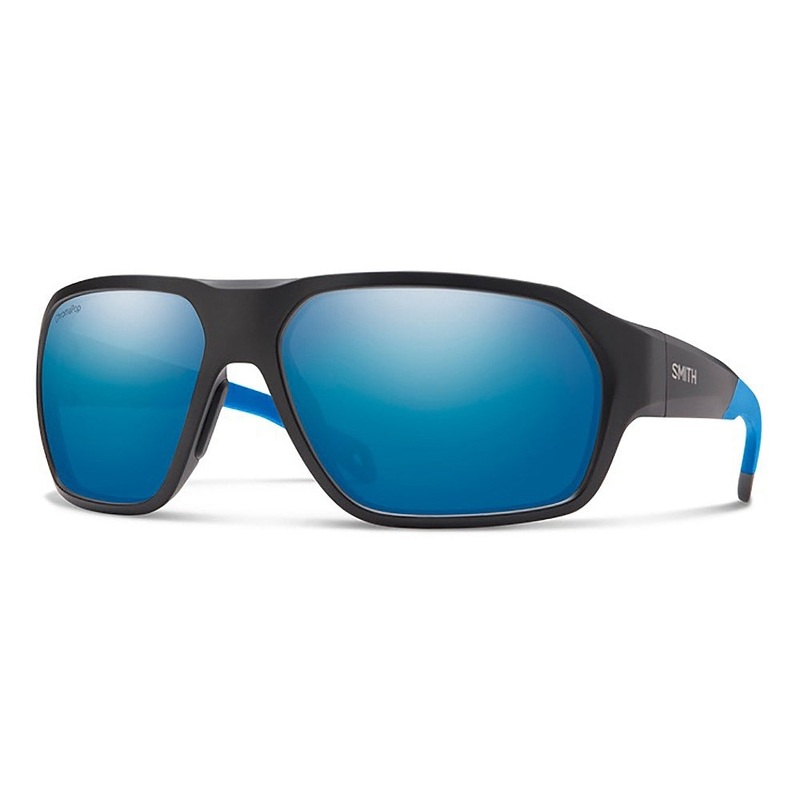 SMITH Deckboss Matte Black Blue – ChromaPop Glass Polarized Blue Mirror