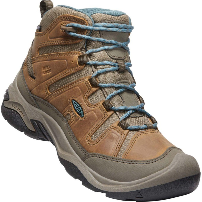 Keen Circadia Mid WP Womens US7 Toasted Coconut North Atlantic