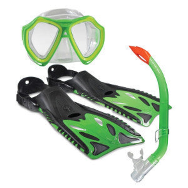 Land & Sea Nipper Snorkel Set Lime