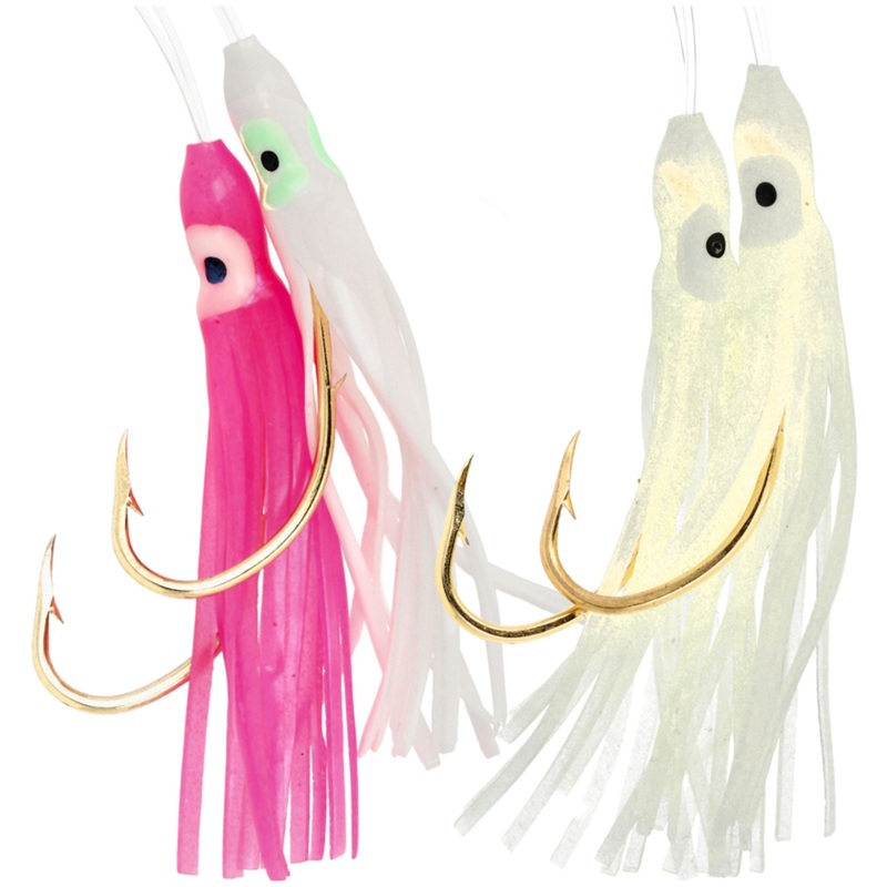 Lazer Sharp Sea Bass Hi-Lo Squid Rig Pink/White