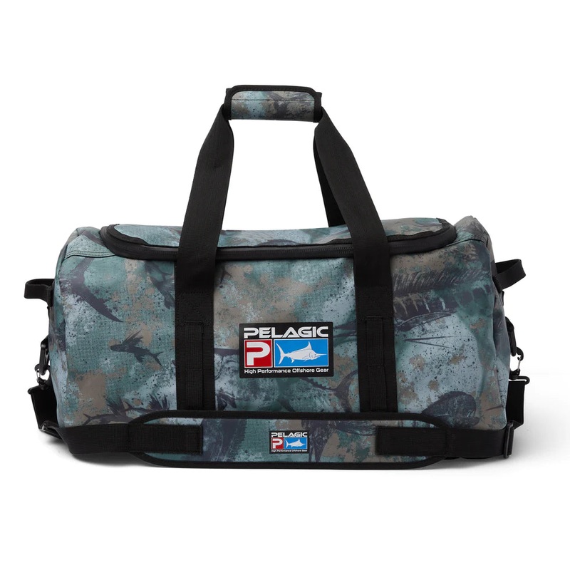 PELAGIC Heavy Duty 50L Duffle Bag BOAT BAG ARMY GREEN FISH CAMO