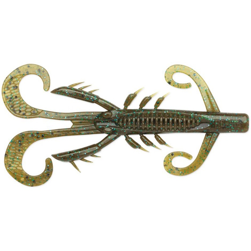 Rapala Crush City Hedgehog Green Pumpkin Blue 4″ 6pk