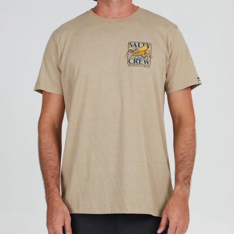 Salty Crew Ink Slinger S/S Tee L KHAKI
