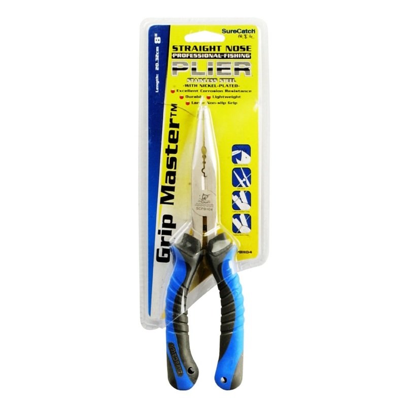 SureCatch Grip Master Straight Nose Pliers – 8 inch